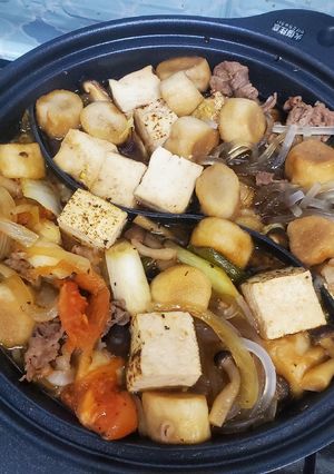 セパレート鍋トマトすき焼き 通常すき焼き-レシピのメイン写真