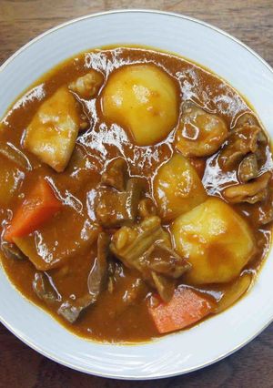 ホルモンカレー甘口-レシピのメイン写真