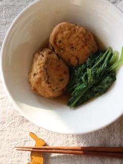 ○●がんもと小松菜の煮物●○-レシピのメイン写真