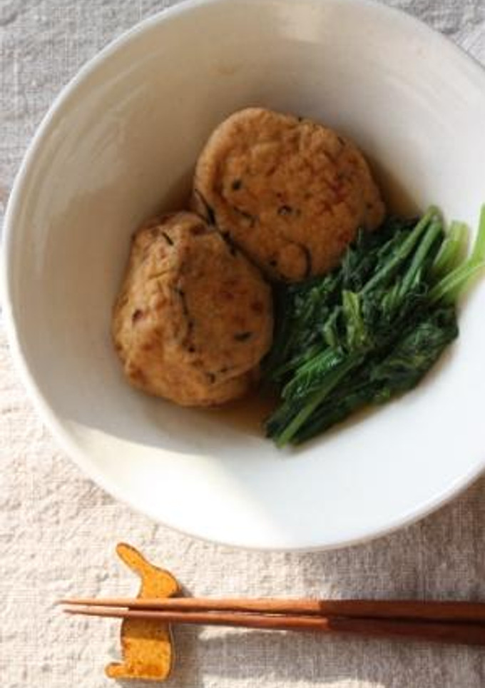 ○●がんもと小松菜の煮物●○-レシピのメイン写真