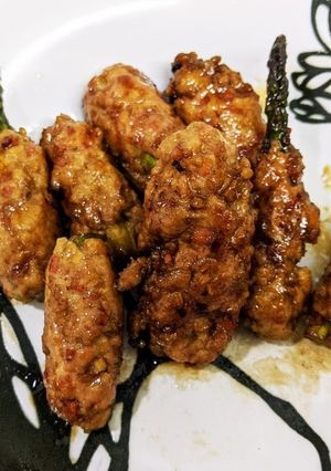 ☆アスパラひき肉巻き☆-レシピのメイン写真