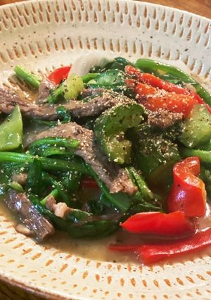 牛肉とキュウリの炒め旨煮-レシピのメイン写真