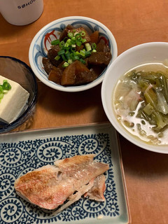 きんきの酒蒸し・蒟蒻と大根の甘味噌煮-レシピのメイン写真
