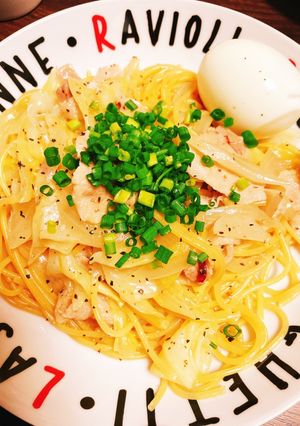 豚バラとキャベツのパスタ-レシピのメイン写真