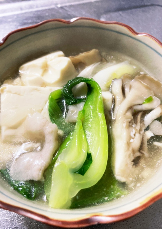 豆腐と舞茸、青梗菜のあったかとろみ煮-レシピのメイン写真
