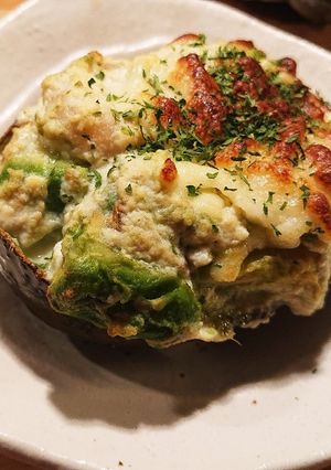 豆腐クリームのアボカドグラタン-レシピのメイン写真