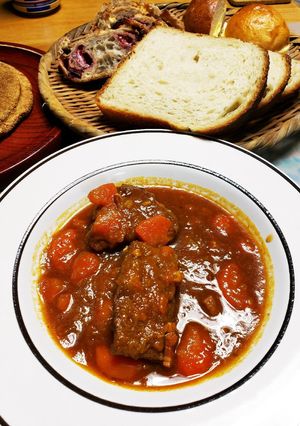 黒ビールで牛タンシチュー【脂身無し】-レシピのメイン写真