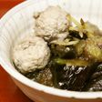 時短♪美味♪鶏ミンチ団子レンジ茄子の煮物