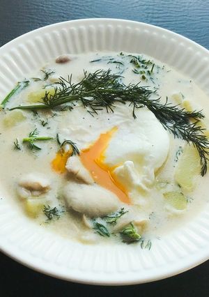 チェコのクリーミーきのこスープ-レシピのメイン写真