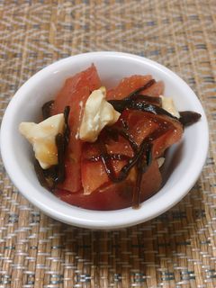 塩昆布和えトマト-レシピのメイン写真