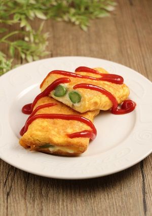 簡単！アスパラチーズたまご巻き-レシピのメイン写真