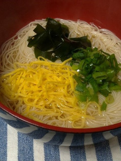 朝ご飯に簡単にゅうめん☆-レシピのメイン写真