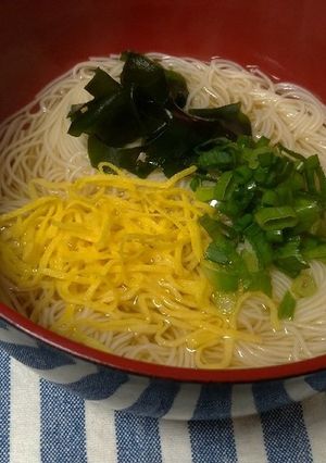 朝ご飯に簡単にゅうめん☆-レシピのメイン写真