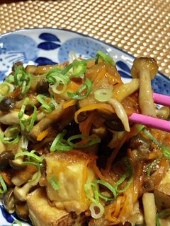 厚揚げときのこのみぞれあんかけ-レシピのメイン写真