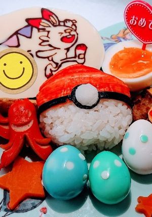 ポケモンプレート　誕生日プレート-レシピのメイン写真