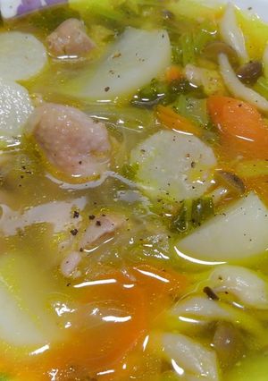 レクチンフリーかぶ入りチキンスープ-レシピのメイン写真