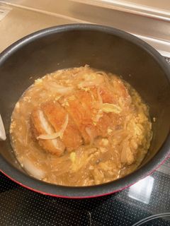 とんかつ卵とじ。-レシピのメイン写真
