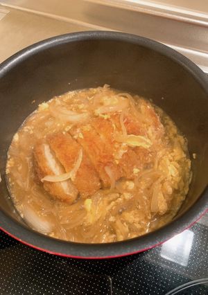 とんかつ卵とじ。-レシピのメイン写真