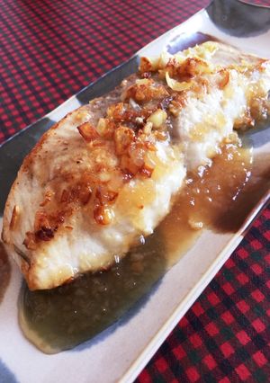白身魚のハチミツガーリックバターソテー♪-レシピのメイン写真