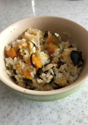 かぼちゃとフジッコの混ぜご飯-レシピのメイン写真