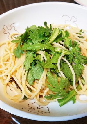 無限春菊パスタ-レシピのメイン写真