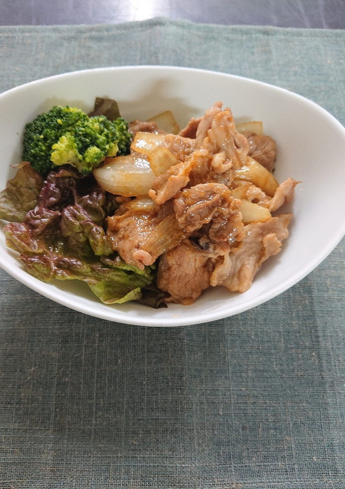 定番☆しょうが焼き（一人分）-レシピのメイン写真