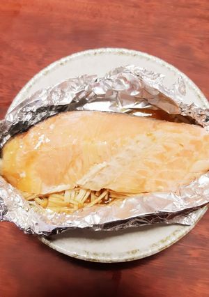 鮭のホイル焼き　バター醤油-レシピのメイン写真