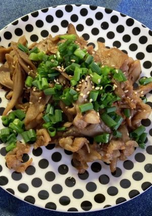 きのこと豚バラの味噌炒め-レシピのメイン写真