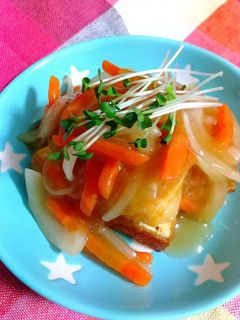 厚揚げの野菜あんかけ-レシピのメイン写真