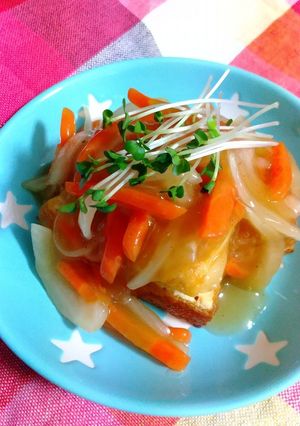 厚揚げの野菜あんかけ-レシピのメイン写真