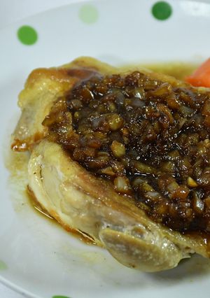 「オニオン醤油のチキンステーキ」-レシピのメイン写真