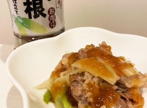 ネギ豚炒め＊おろし大根ゆず仕立てがけ-レシピのメイン写真