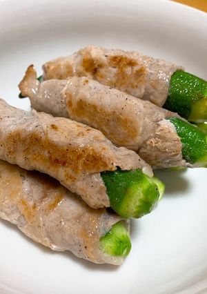 【簡単おかず】オクラの肉巻き-レシピのメイン写真