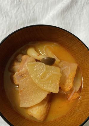 チゲ風鶏肉のキムチ鍋-レシピのメイン写真