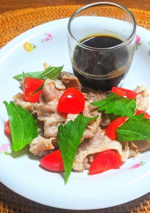 甘酢醤油たれのトマト豚しゃぶおろし-レシピのメイン写真