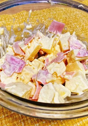 りんごとハムチーズのマヨサラダ-レシピのメイン写真