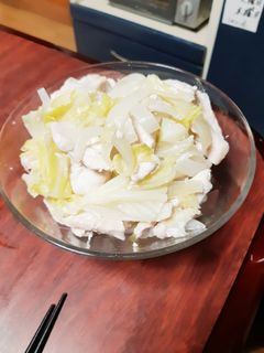 むね肉とキャベツの酒蒸し-レシピのメイン写真