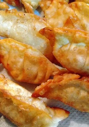 豚白菜チーズの揚げ餃子♪-レシピのメイン写真