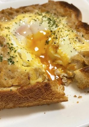 とろ〜り卵のツナマヨトースト-レシピのメイン写真