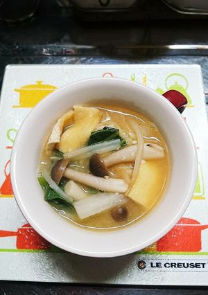 具たっぷりのお味噌汁q(^-^q)♪♪♪-レシピのメイン写真