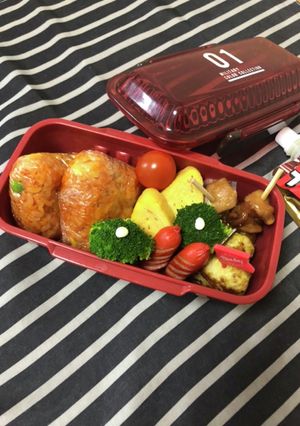 男子中学生弁当★おにぎり弁当-レシピのメイン写真