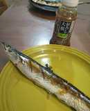 サンマの塩焼きおろし大根ゆずを添えて