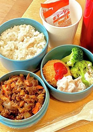 ドライカレー弁当^_^ タロの弁当66-レシピのメイン写真