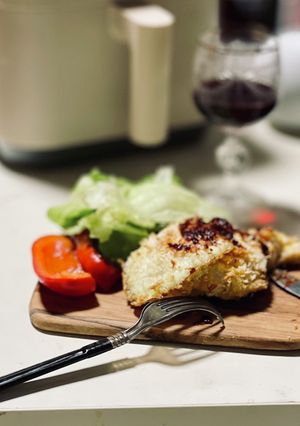 フライドエッグチキンカツエアーオーブンで-レシピのメイン写真