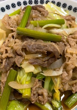 牛肉とニンニクの芽のオイスター炒め-レシピのメイン写真
