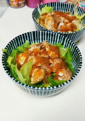 鶏もも肉のさっぱり丼-レシピのメイン写真