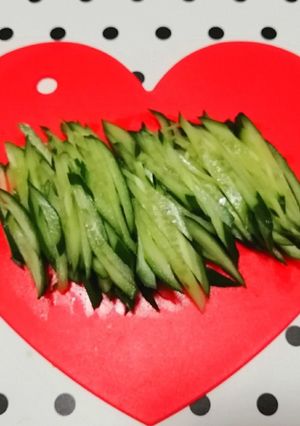 輪切りしない✧キュウリの千切り簡単♡綺麗-レシピのメイン写真