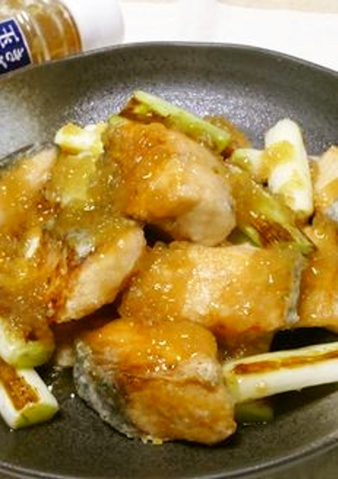 鮭とネギの簡単焼きびたし-レシピのメイン写真