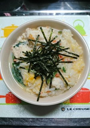 豆腐とむね肉のポカポカお粥さん〜♪♪♪-レシピのメイン写真