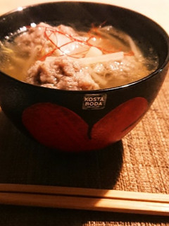 節約★ラーメン風肉団子スープ★ダイエット-レシピのメイン写真